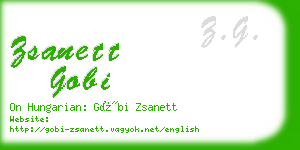 zsanett gobi business card